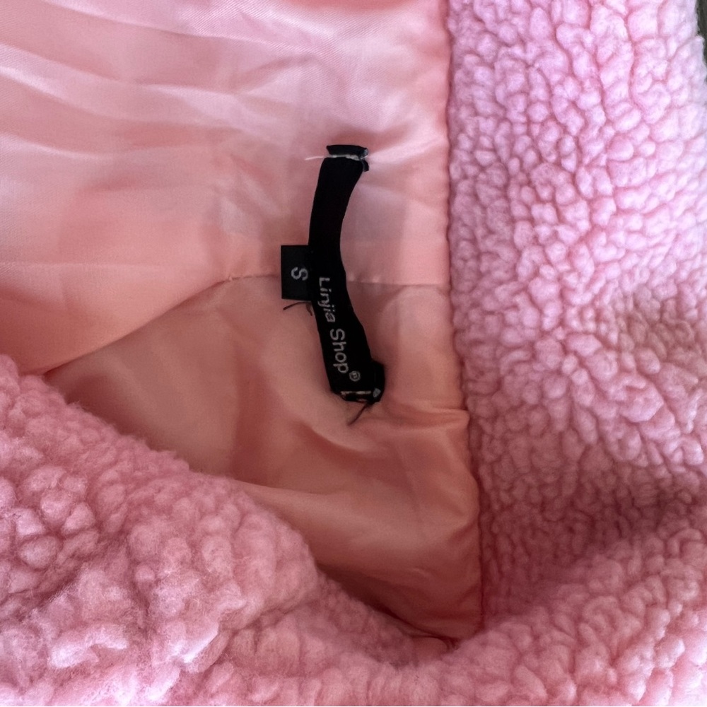 Pink Women's Teddy Coat - Picture 9 of 10